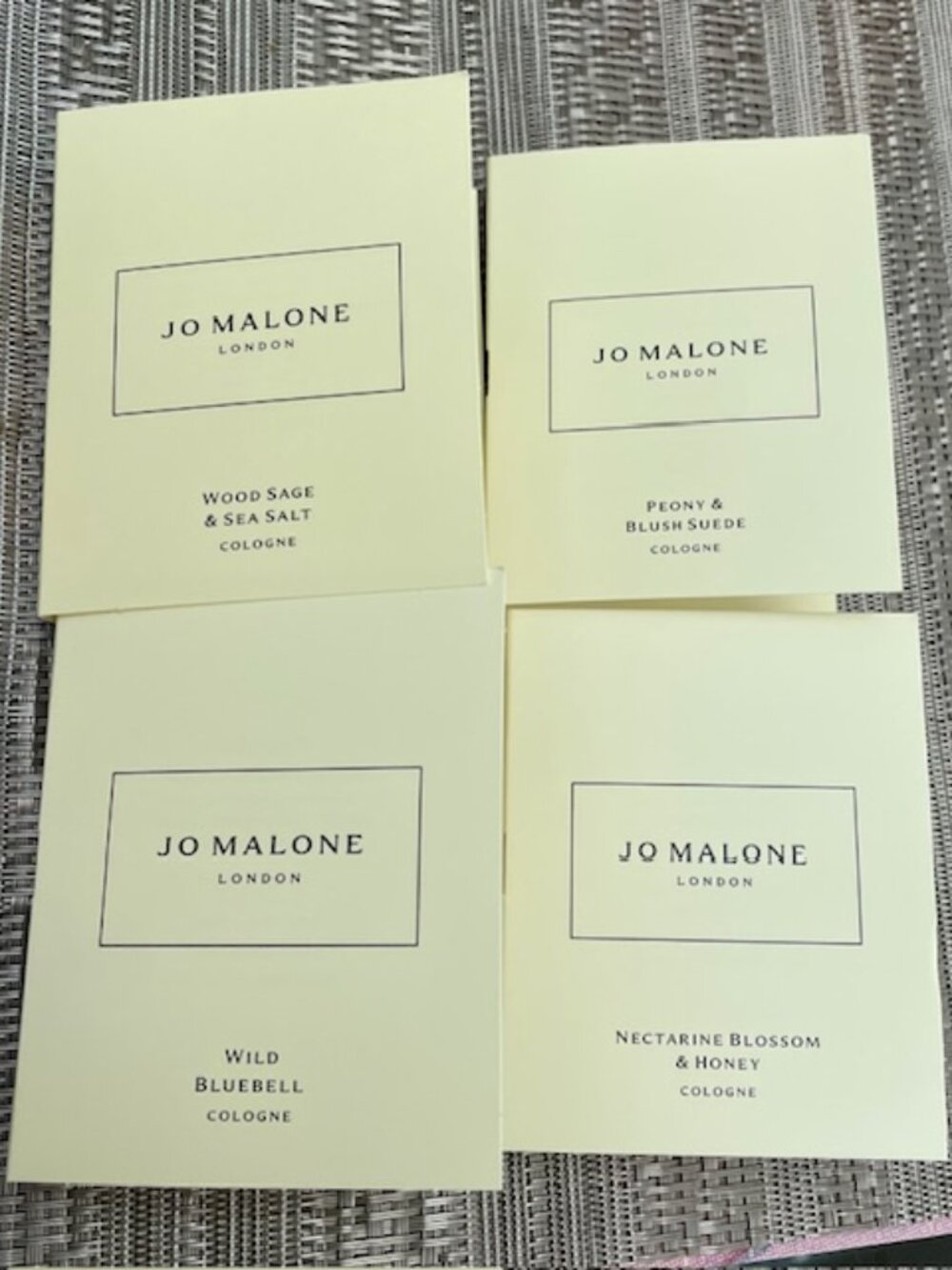 NEW. 4 mini sprays of Jo Malone colognes